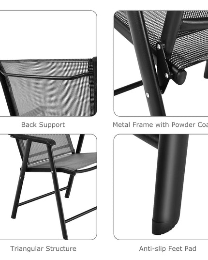Giantex Patio Dining Chairs, Outdoor Chairs, Portable Folding Chairs