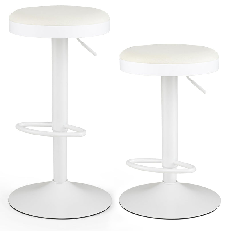 GIANTEX Modern Swivel Adjustable Height Bar Stools Set of 2/4