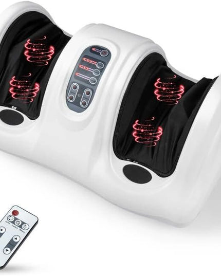 Giantex Nerve Pain Therapy Spa Gift Deep Kneading Rolling Massage for Leg Calf Ankle, Burgundy/Red/Black/Gray
