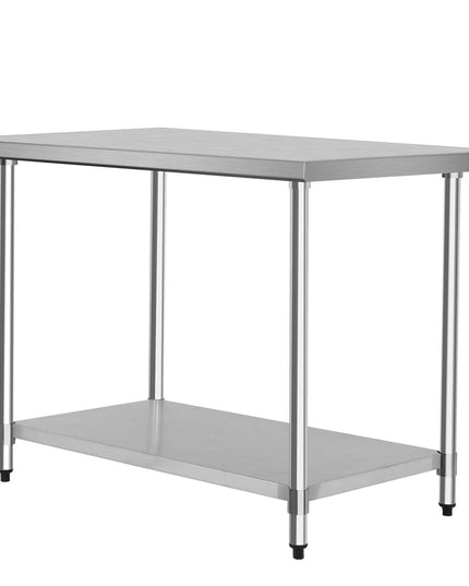 Giantex Stainless Steel Work Table with Shelf Commercial Kitchen Food Prep Table - Giantexus