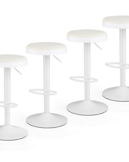 GIANTEX Modern Swivel Adjustable Height Bar Stools Set of 2/4