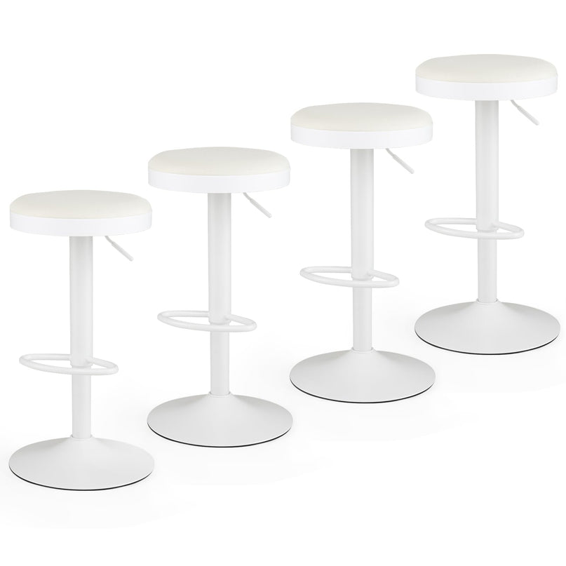 GIANTEX Modern Swivel Adjustable Height Bar Stools Set of 2/4