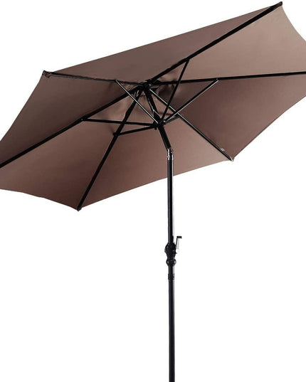Giantex 9ft Patio Umbrella Outdoor, Market Table Umbrella w/ Push Button Tilt and Crank - Giantexus