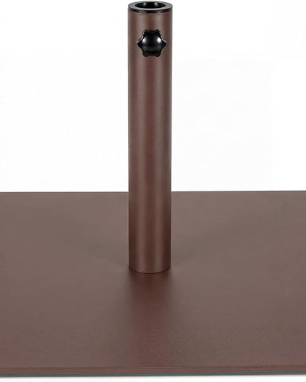 Base de parasol de patio de 19 kg, compatible avec les mâts de parasol de 4,1 cm à 4,8 cm