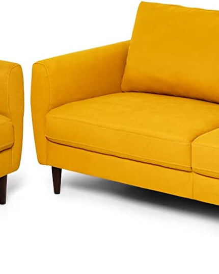Giantex Sofa Chair, Upholstered Mid-Century Modern Accent Chair