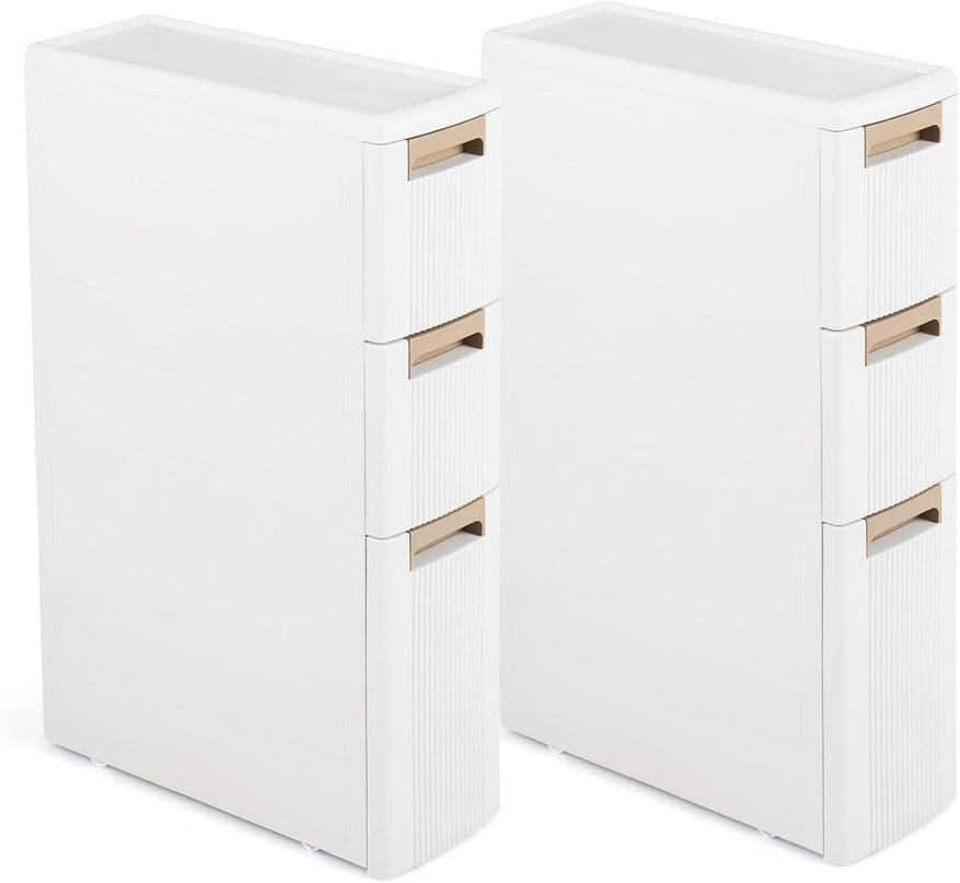 Giantex 3-Tier/ 4-Tier Narrow Rolling Storage Cabinet (1/2)