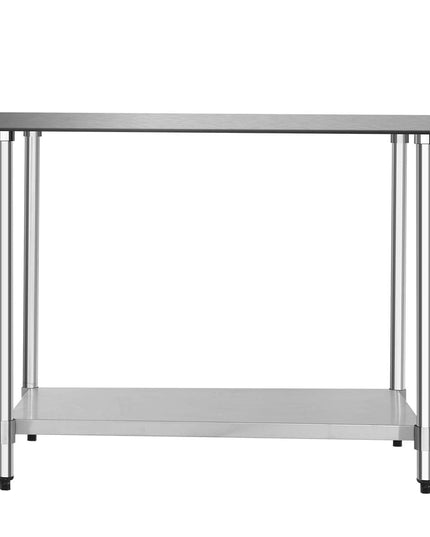 Giantex Stainless Steel Work Table with Shelf Commercial Kitchen Food Prep Table - Giantexus