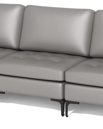 Giantex 97" Sectional Sofa Couch, 3-Seater Modular Sleeper with USB Ports
