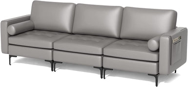 3 Seat Sofa Couch / Dark Grey