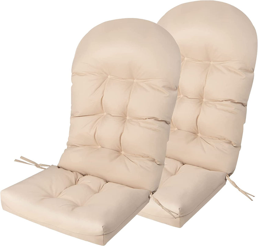Giantex Patio Adirondack Chair Cushion - 49"x 23"High Back Rocking Chair Cushion w/Fixing Straps, Durable & Fade Resistant