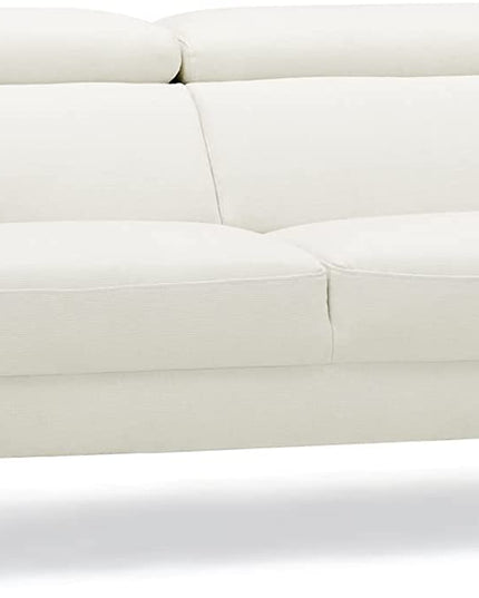Giantex Couch, Upholstered Loveseat with Lift-up Headrest and Metal Legs