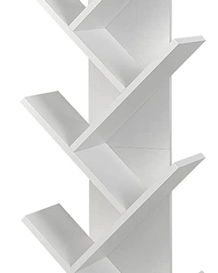 Giantex Tree Bookshelf with Drawer, 10 Shelf Space Saving