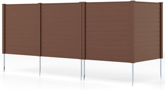 48''W x 48''H - 4 Panels / Brown