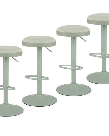GIANTEX Modern Swivel Adjustable Height Bar Stools Set of 2/4