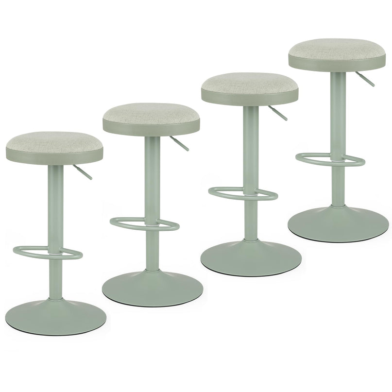 GIANTEX Modern Swivel Adjustable Height Bar Stools Set of 2/4