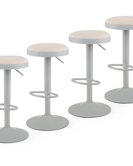 GIANTEX Modern Swivel Adjustable Height Bar Stools Set of 2/4