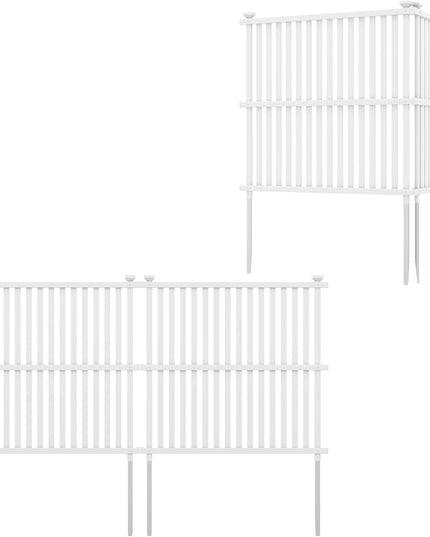 Giantex Air Conditioner Fence 2/4 Panels - 45''W x 45''H Outdoor Fence Privacy Screen with Metal Stakes