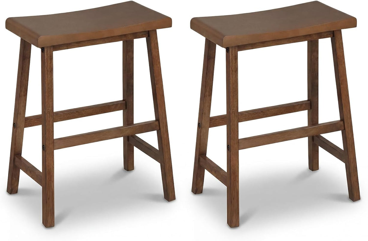Tabourets de bar Giantex 24 pouces de hauteur avec repose-pieds (2/4)