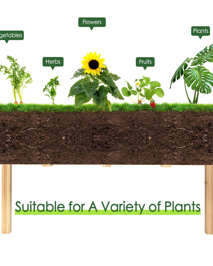 Raised Garden Bed Kit (49.5" X 23.5" X 30.0")