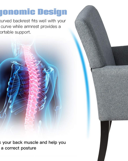 Giantex Fabric Executive Guest Chair