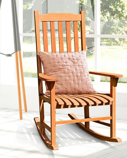 Porch Rocking Chair, Solid Wood Rocker