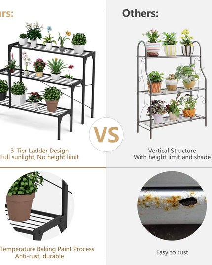 Giantex 3 Tiers Metal Plant Stand