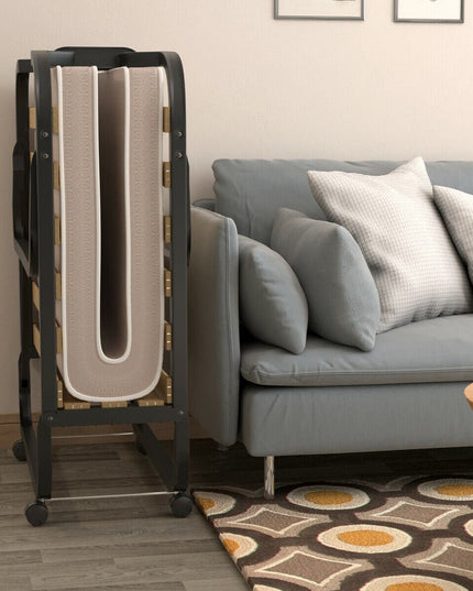 Rollaway Folding Bed with 4 Inch Mattress