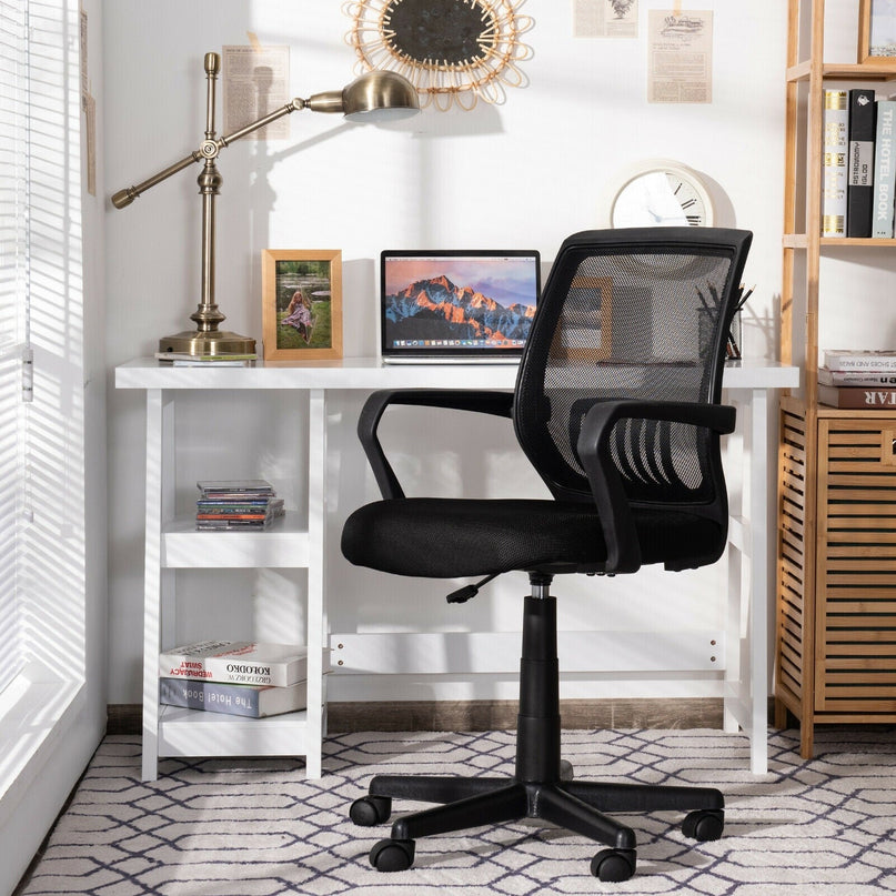 Mesh Office Chair, Mid Back Computer Desk Chair, Ergonomic Executive Chair