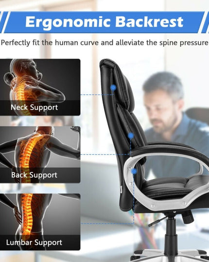 Executive Office Chair, Comfortable Adjustable Ergonomic Computer Office Chair