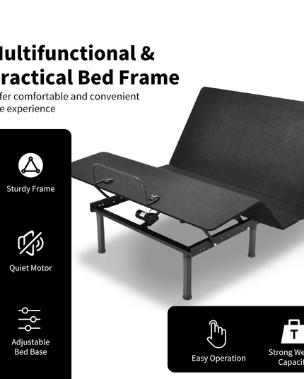 Giantex Adjustable Bed Base, Electric Adjustable Bed Frame w/ Wireless Remote