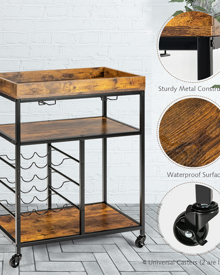 Giantex Island Cart, Rolling Kitchen Trolley
