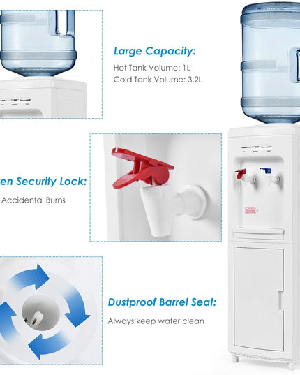 Top Loading Water Cooler Dispenser - Giantex