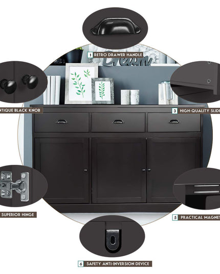 Giantex Sideboard Buffet Server Storage Cabinet Console Table