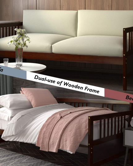Dual-use Sturdy Sofa Bed for Bedroom Living Room