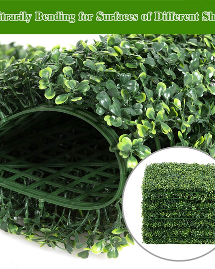 Giantex 12PCS 20x20inch Artificial Boxwood Panels Garden Privacy Fence Screen