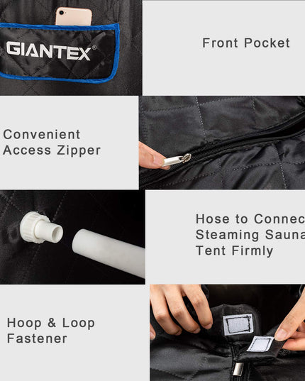 Steam Sauna Portable Therapeutic Sauna 3L Blast-Proof Remote Control
