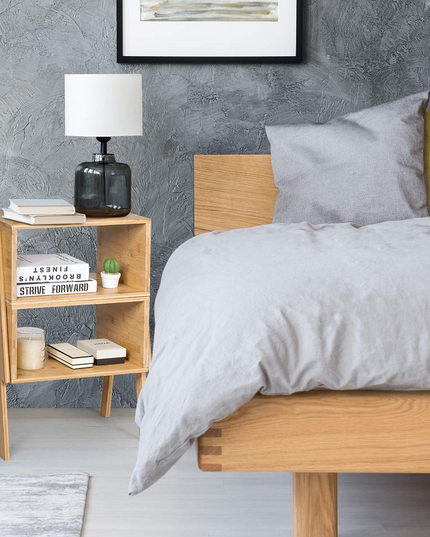 Giantex Bedroom Stackable End Table (Natural)