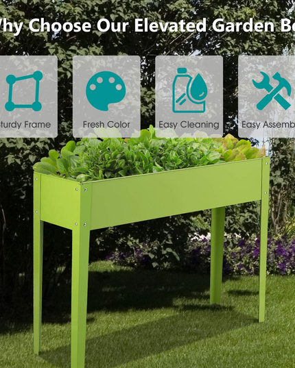 Vegetables and Flowers Growing Container for Indoor and Outdoor Use (40" x 13" x31.5")