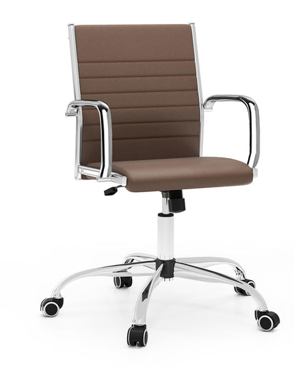 Ribbed Office Chair, Ergonomic High Back Executive Conference Chair