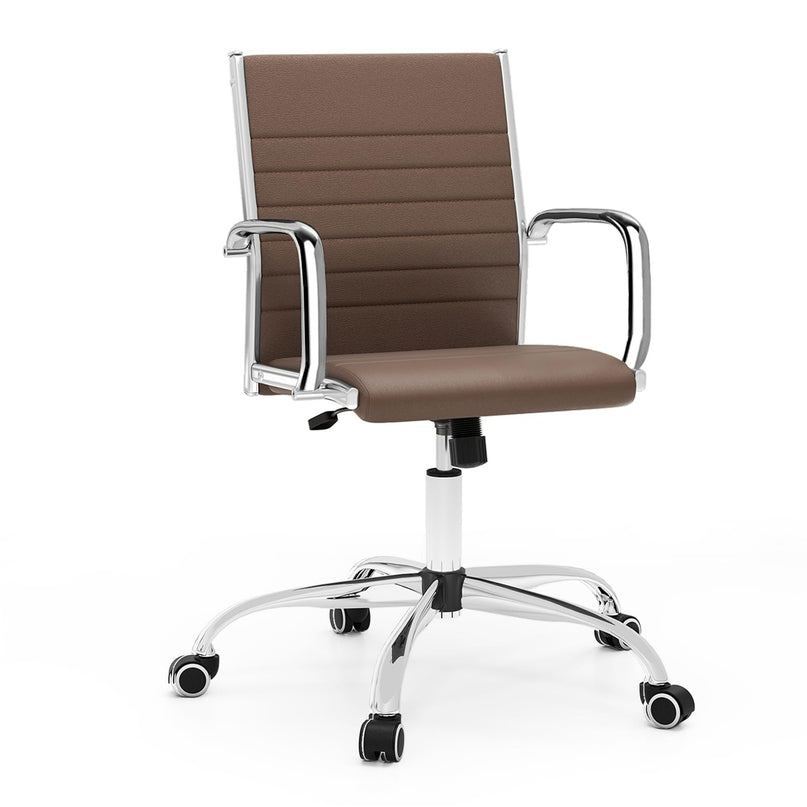 Ribbed Office Chair, Ergonomic High Back Executive Conference Chair