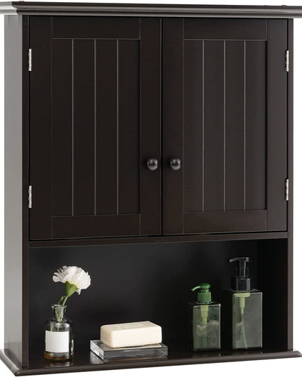 Giantex Bathroom Wall Mounted Cabinet - Storage Cabinet w/Adjustable Shelf