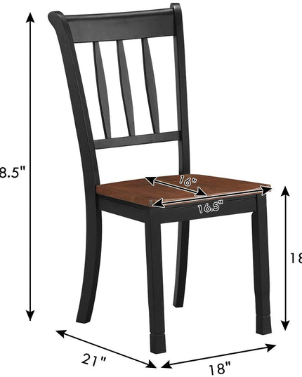 Solid Wood Whitesburg Dining Chairs Set of 4 - Giantexus