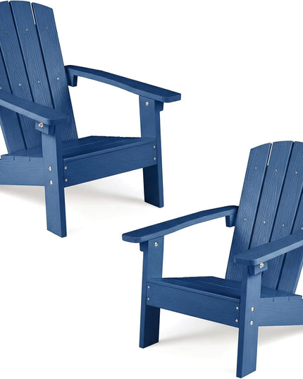 Chaise Adirondack pour enfants Giantex en PEHD – Chaise de jardin toutes saisons pour tout-petits au design ergonomique