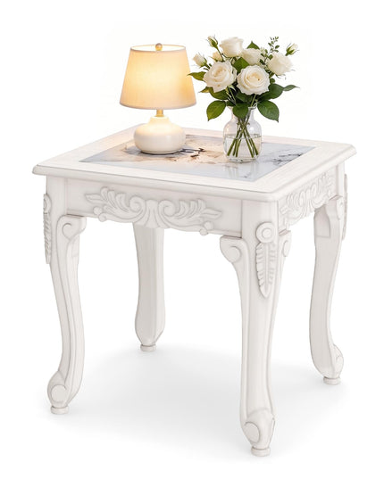 GIANTEX Vintage Glass Sofa Side Table for Living Room (1/2)