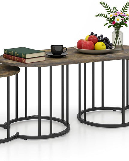 Giantex Nesting Coffee Table Set of 3