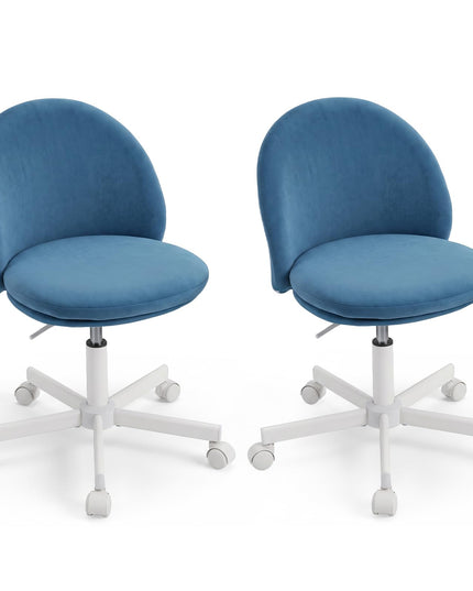 GIANTEX Small Office Chair | Ergonomic Vanity Chair with Low Back (1/2)