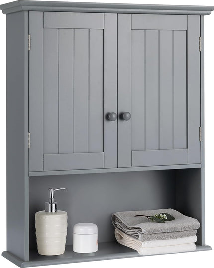 Giantex Bathroom Wall Mounted Cabinet - Storage Cabinet w/Adjustable Shelf