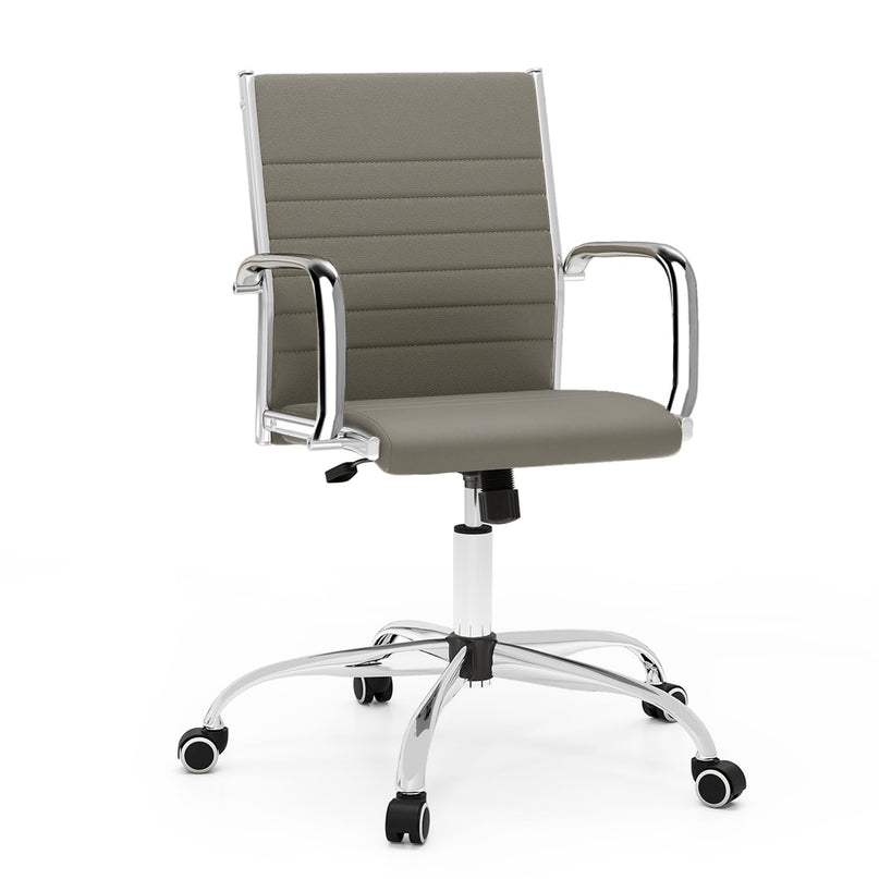 Ribbed Office Chair, Ergonomic High Back Executive Conference Chair