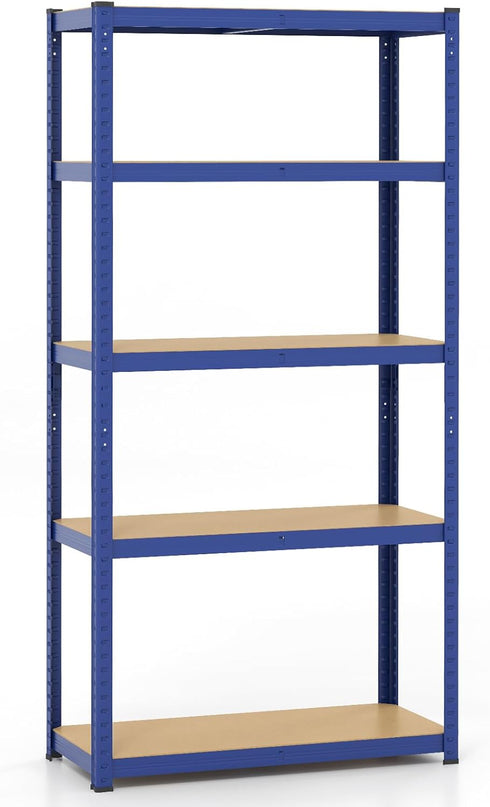 Giantex 5-Tier Storage Utility Shelves, 2000 LBS Total Load Capacity, Metal Garage Shelving Unit
