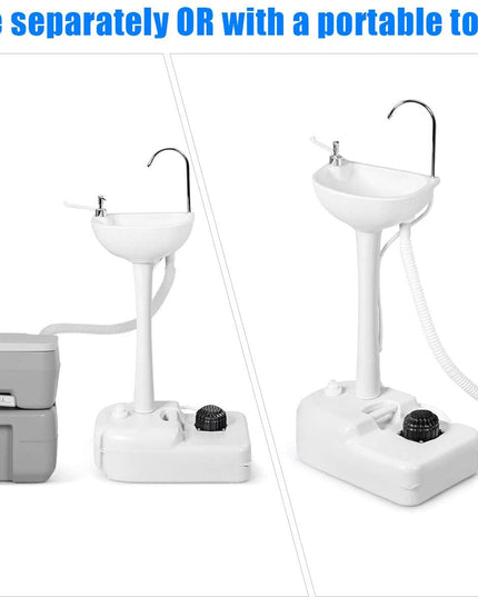 Hand Washing Station Portable Hand Sink W/Wheels